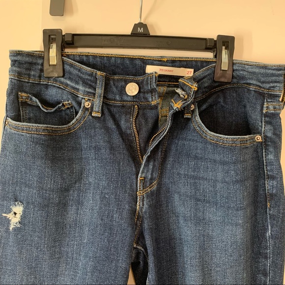 Ripped Levi skinny jeans - Picture 3 of 5